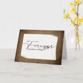 Carte Anniversaire pour toujours sur papier curling (Fleur jaune)