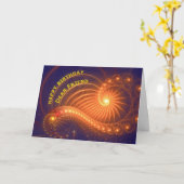 Carte anniversaire pour un ami (Fleur jaune)
