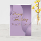 Carte Anniversaire pour un cher ami (Fleur jaune)