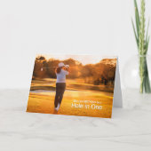 Carte Anniversaire pour une golfeuse terrain de golf (Devant)