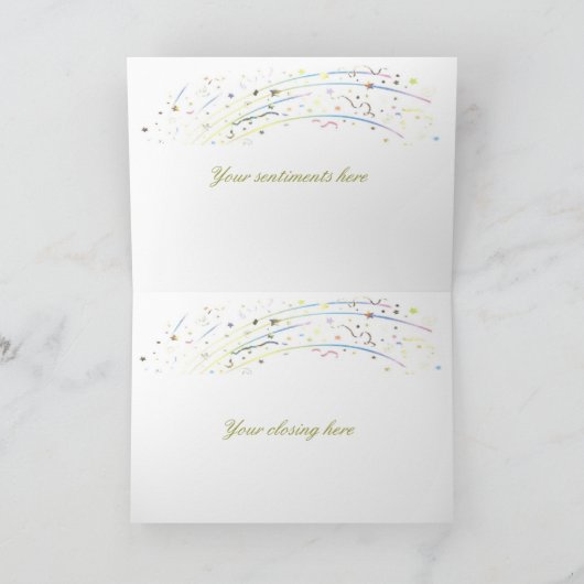 Carte Anniversaire présent Anniversaire (Intérieur)