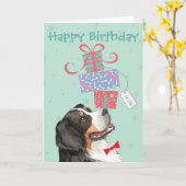 Carte Anniversaire présente Berner Card (Fleur jaune)