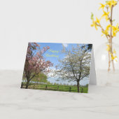 Carte Anniversaire Printemps (Fleur jaune)