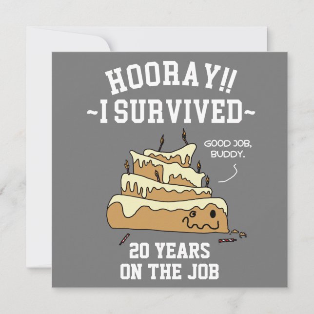 Carte Anniversaire professionnel de l'employé apprécié (Devant)