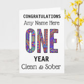 Carte Anniversaire propre et sobre personnalisé (Fleur jaune)