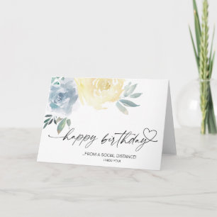 Carte Anniversaire Quarantaine Lointaine Coronavirus