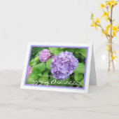 Carte Anniversaire quarantième Adele Hydrangeas Élégant (Fleur jaune)