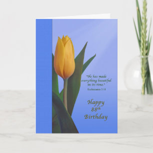 Carte Anniversaire, quatre-vingt-dix-huitième, fleur