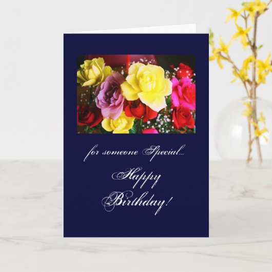 Carte Anniversaire : quelqu'un de spécial (Fleur jaune)