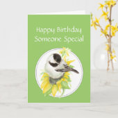 Carte Anniversaire quelqu'un oiseau spécial de tournesol (Fleur jaune)