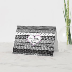 Carte Anniversaire Quelqu'un spécial - Coeur et rouffles