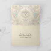 Carte Anniversaire Ragdoll Angel Chat Princesse (Intérieur)