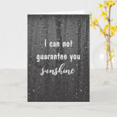 Carte Anniversaire Raindrops (Fleur jaune)