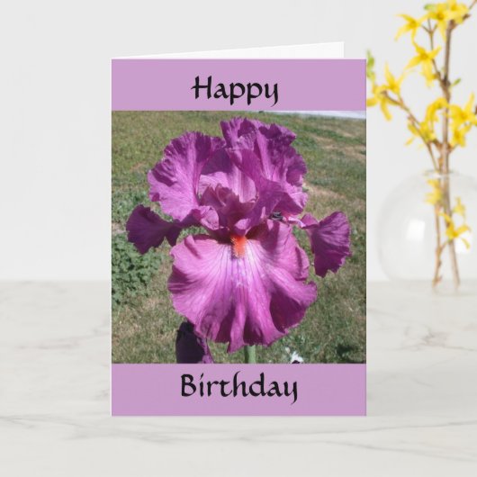 Carte Anniversaire - Rappel (Fleur jaune)
