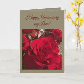 Carte anniversaire Red Roses (Fleur jaune)