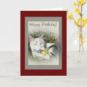 Carte Anniversaire Relax (Fleur jaune)