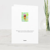 Carte Anniversaire Religieux Crème de glace Bénédiction  (Dos)