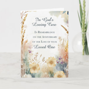 Carte Anniversaire religieux de la perte de l'amour