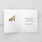 Carte Anniversaire Religieux Notre Dame de Fatima Vierge (Intérieur)