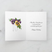 Carte Anniversaire Religieux Notre Dame de Fatima Vierge (Intérieur)