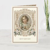 Carte Anniversaire religieux Sacré Coeur de Jésus (Devant)