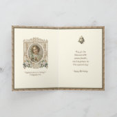 Carte Anniversaire religieux Sacré Coeur de Jésus (Intérieur)