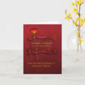 Carte Anniversaire reprogrammé (Fleur jaune)