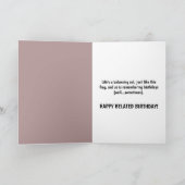 Carte Anniversaire Retardée Grenouille Équilibrist (Intérieur)