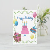 Carte Anniversaire Retirée (Debout devant)