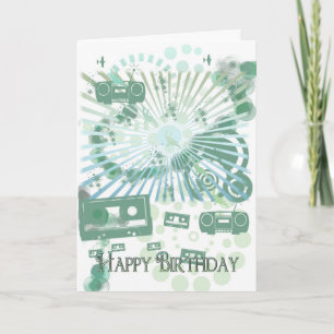 Carte Anniversaire Rétro - Moderne Rétro - Tapes M