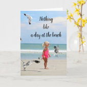 CARTE ANNIVERSAIRE "RIEN D'AUTRE QU'UNE JOURNÉE À LA PLA (Fleur jaune)