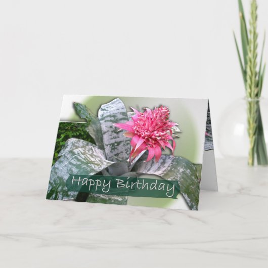 Carte Anniversaire rose (Devant)