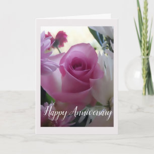 Carte Anniversaire rose