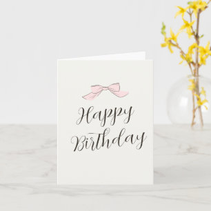 Carte Anniversaire rose