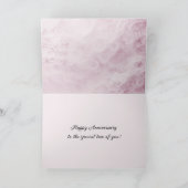 Carte Anniversaire rose Abstrait avec texte (Intérieur)