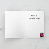 Carte Anniversaire Rose Azalea (Intérieur)