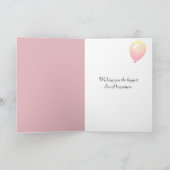 Carte Anniversaire rose Bouquet Rose (Intérieur)