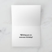 Carte Anniversaire rose chaud (Intérieur)