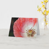 Carte Anniversaire rose de pavot (Fleur jaune)