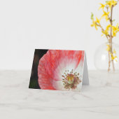 Carte Anniversaire rose de pavot (Fleur jaune)