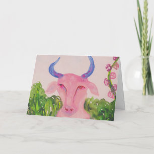 Carte Anniversaire rose de symbole de zodiaque de