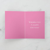 Carte Anniversaire rose et blanc (Intérieur)