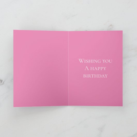 Carte Anniversaire rose et blanc (Intérieur)