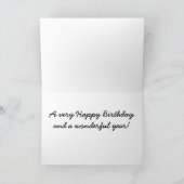 Carte Anniversaire Rose Jaune (Intérieur)