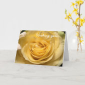 Carte Anniversaire Rose Jaune (Fleur jaune)