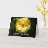 Carte Anniversaire Rose Jaune (Fleur jaune)