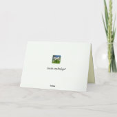 Carte Anniversaire Rose rayé (Dos)