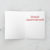 Carte Anniversaire rose simple (Intérieur)