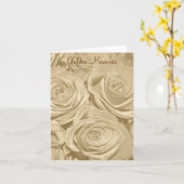 Carte anniversaire Rose Souvenirs d'Or (Fleur jaune)