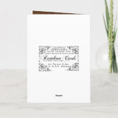 Carte Anniversaire rouillé de libellule (Dos)